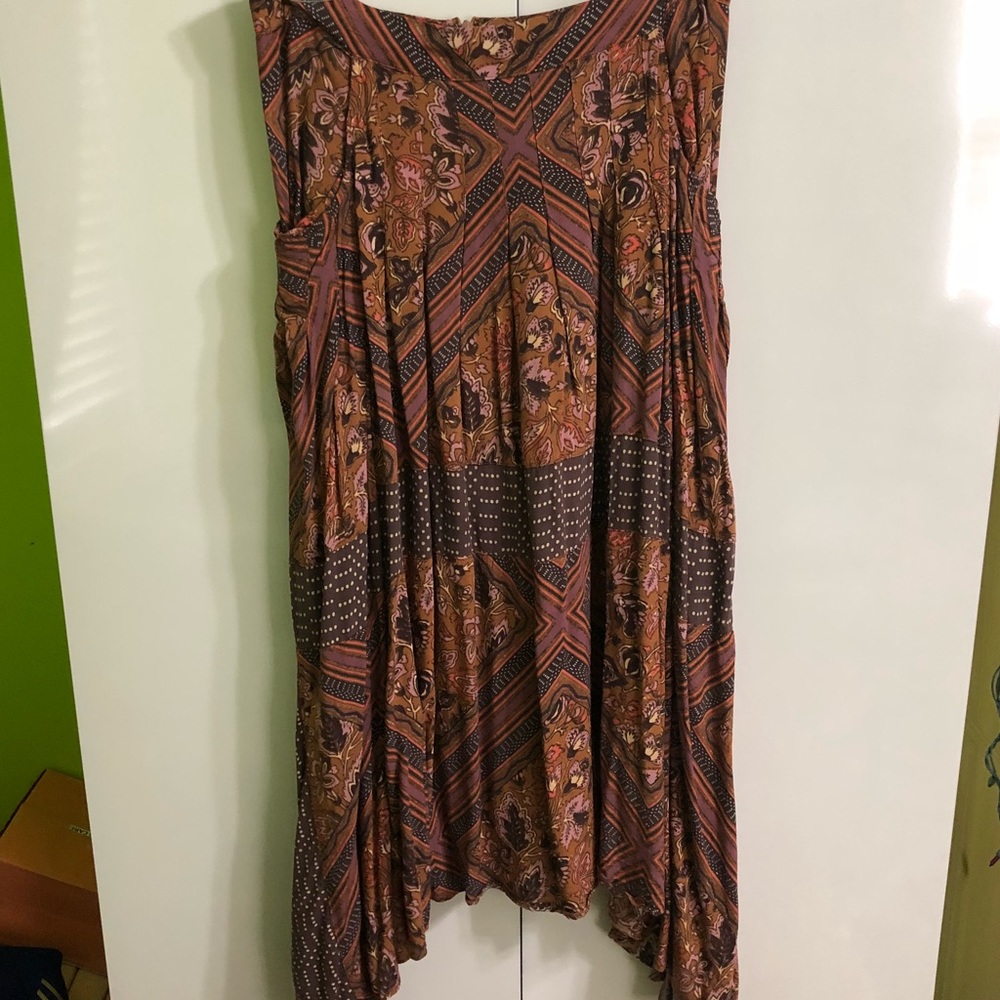 Free People Boho Midi Skirt